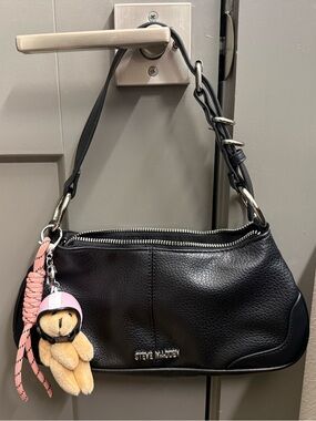 Steve Madden Leather Black Shoulder Bag